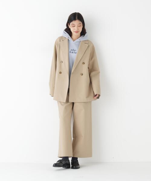 human woman（ヒューマンウーマン）の「◆【ウォッシャブル】チノガウチョ（その他パンツ・レディース・ベージュ/ネイビー・SMALL/MEDIUM）」の10枚目の写真