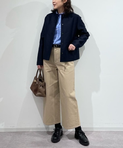 human woman（ヒューマンウーマン）の「◆【ウォッシャブル】チノガウチョ（その他パンツ・レディース・ベージュ/ネイビー・SMALL/MEDIUM）」の4枚目の写真