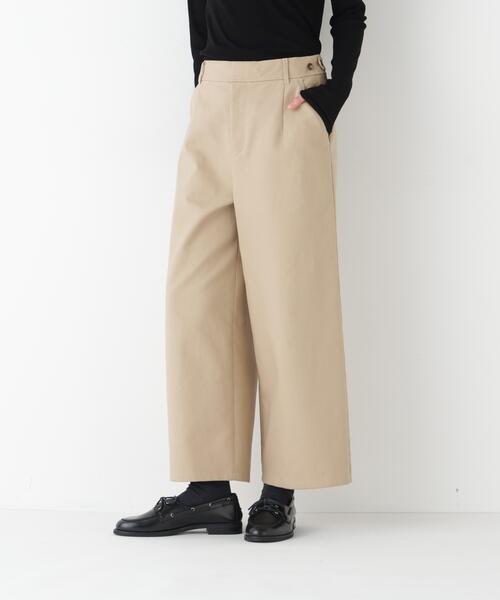 human woman（ヒューマンウーマン）の「◆【ウォッシャブル】チノガウチョ（その他パンツ・レディース・ベージュ/ネイビー・SMALL/MEDIUM）」の5枚目の写真