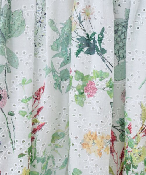 La boutique BonBon（ラブティックボンボン）の「【お上品着映え】エンブロイダリーフラワープリントワンピース（ワンピース・レディース・ミント/オフホワイト・36/38/PS）」の13枚目の写真