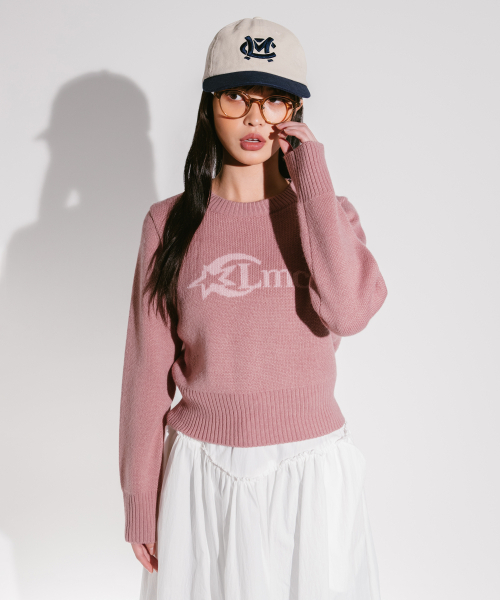 LMCの「WM STAR LOGO CROPPED KNIT pink(ニット/セーター・レディース・その他・S/M)」の1枚目の写真