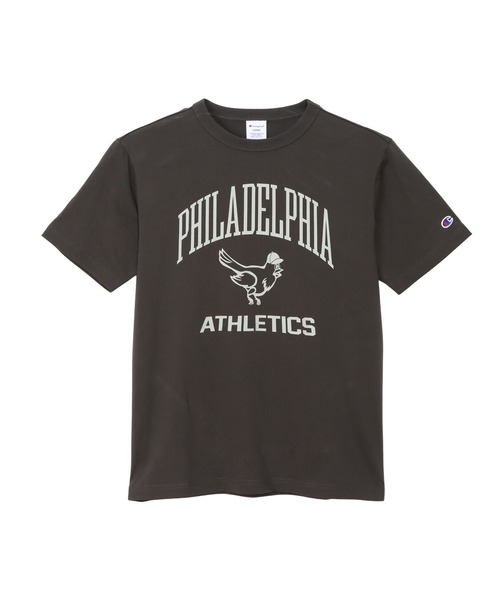 Champion（チャンピオン）の「【Champion/チャンピオン】メンズ ベーシック ショートスリーブTシャツ（Tシャツ/カットソー・メンズ・グレー/ブラック系その他/グリーン系その他3/ダークブルー/ホワイト×ブルー・XXXX-LARGE/XXX-LARGE/XX-LARGE）」の2枚目の写真