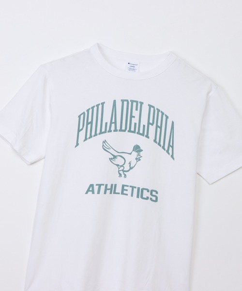Champion（チャンピオン）の「【Champion/チャンピオン】メンズ ベーシック ショートスリーブTシャツ（Tシャツ/カットソー・メンズ・グレー/ブラック系その他/グリーン系その他3/ダークブルー/ホワイト×ブルー・XXXX-LARGE/XXX-LARGE/XX-LARGE）」の14枚目の写真