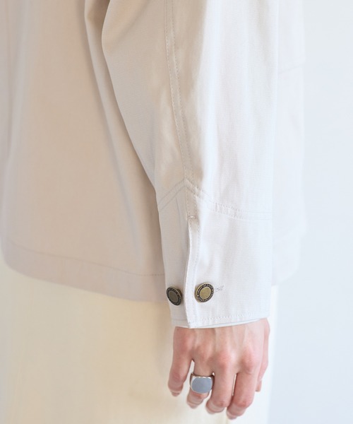 VIS(ビス)の「バイカラー衿カバーオール(カバーオール・レディース・キャメル/ベージュ・FREE)」の22枚目の写真