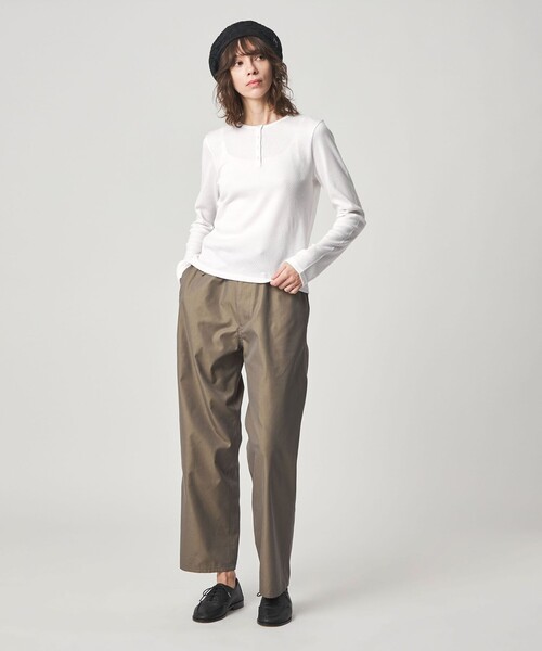 Steven Alan（スティーブンアラン）の「＜Steven Alan＞ドット リブ ヘンリーネック カットソー（Tシャツ/カットソー・レディース・ホワイト/ライトピンク/ライトブルー・FREE）」の6枚目の写真