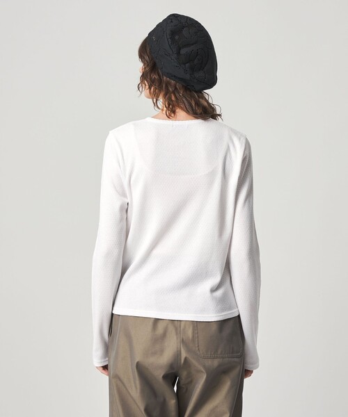 Steven Alan（スティーブンアラン）の「＜Steven Alan＞ドット リブ ヘンリーネック カットソー（Tシャツ/カットソー・レディース・ホワイト/ライトピンク/ライトブルー・FREE）」の11枚目の写真