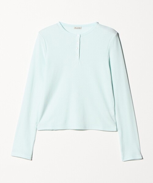 Steven Alan（スティーブンアラン）の「＜Steven Alan＞ドット リブ ヘンリーネック カットソー（Tシャツ/カットソー・レディース・ホワイト/ライトピンク/ライトブルー・FREE）」の21枚目の写真