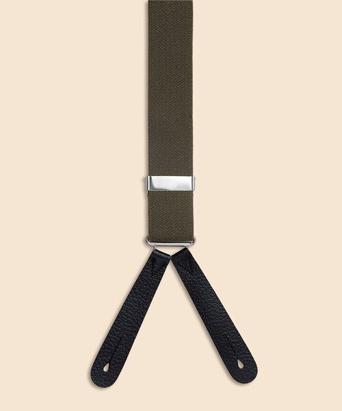 BROOKS BROTHERS(ブルックスブラザーズ)の「ポリエステルストレッチ ミリタリーサスペンダー Made in UK(サスペンダー・メンズ・オリーブ・ONE SIZE)」の2枚目の写真