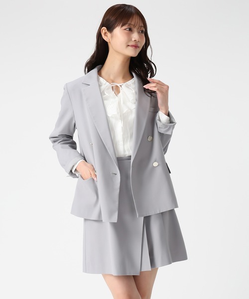 MISCH MASCH（ミッシュマッシュ）の「2026春夏新作 ラップタックプリーツミニスカート（スカート・レディース・グレー/ブルー/ベージュ・S/M）」の2枚目の写真