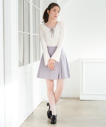 2026春夏新作 ラップタックプリーツミニスカート