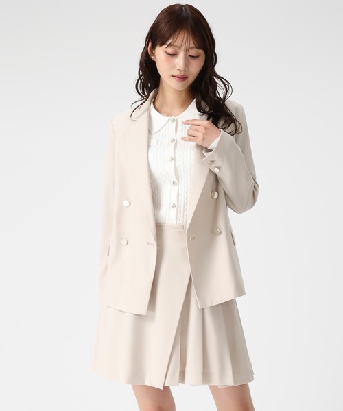 MISCH MASCH（ミッシュマッシュ）の「2026春夏新作 ラップタックプリーツミニスカート（スカート・レディース・グレー/ブルー/ベージュ・S/M）」の9枚目の写真