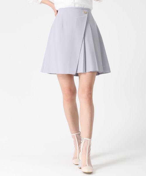 MISCH MASCH（ミッシュマッシュ）の「2026春夏新作 ラップタックプリーツミニスカート（スカート・レディース・グレー/ブルー/ベージュ・S/M）」の14枚目の写真