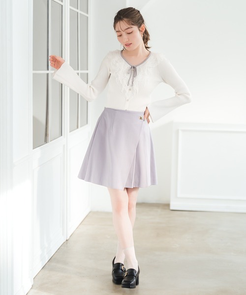 2026春夏新作 ラップタックプリーツミニスカート（スカート）｜MISCH