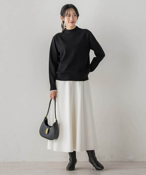 Droite lautreamont(ドロワットロートレアモン)の「【WEB限定】スーパーストレッチプルオーバー≪洗濯機で洗える≫(ニット/セーター・レディース・ライトグレー/ブルー/ブラック/ピンク・M)」の19枚目の写真