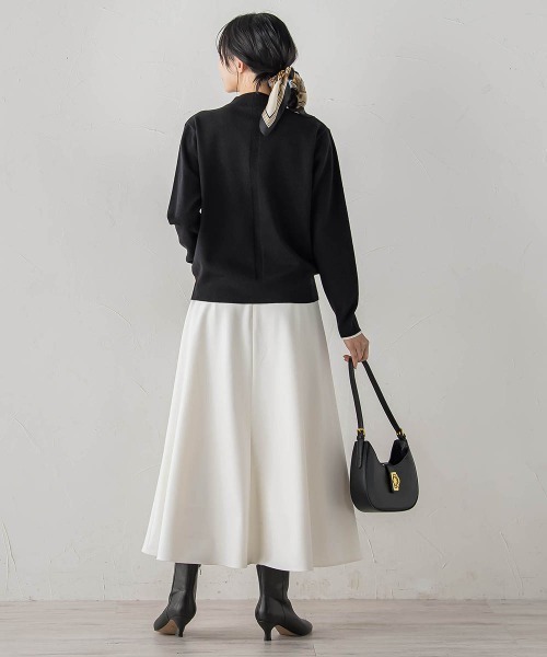 Droite lautreamont(ドロワットロートレアモン)の「【WEB限定】スーパーストレッチプルオーバー≪洗濯機で洗える≫(ニット/セーター・レディース・ライトグレー/ブルー/ブラック/ピンク・M)」の21枚目の写真