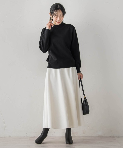Droite lautreamont(ドロワットロートレアモン)の「【WEB限定】スーパーストレッチプルオーバー≪洗濯機で洗える≫(ニット/セーター・レディース・ライトグレー/ブルー/ブラック/ピンク・M)」の18枚目の写真