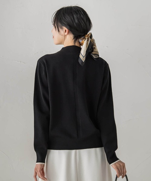 Droite lautreamont(ドロワットロートレアモン)の「【WEB限定】スーパーストレッチプルオーバー≪洗濯機で洗える≫(ニット/セーター・レディース・ライトグレー/ブルー/ブラック/ピンク・M)」の17枚目の写真