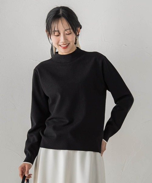 Droite lautreamont(ドロワットロートレアモン)の「【WEB限定】スーパーストレッチプルオーバー≪洗濯機で洗える≫(ニット/セーター・レディース・ライトグレー/ブルー/ブラック/ピンク・M)」の15枚目の写真