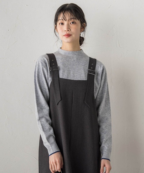 Droite lautreamont(ドロワットロートレアモン)の「【WEB限定】スーパーストレッチプルオーバー≪洗濯機で洗える≫(ニット/セーター・レディース・ライトグレー/ブルー/ブラック/ピンク・M)」の22枚目の写真