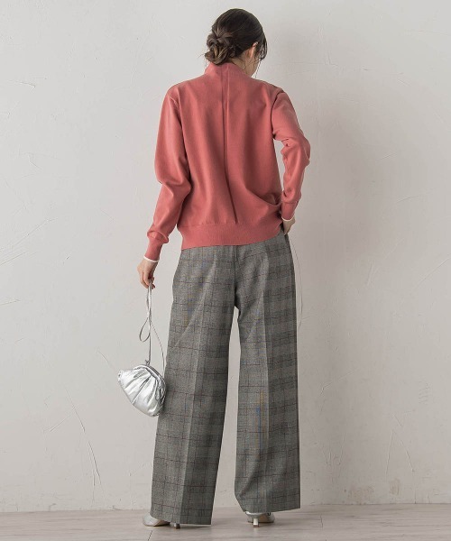 Droite lautreamont(ドロワットロートレアモン)の「【WEB限定】スーパーストレッチプルオーバー≪洗濯機で洗える≫(ニット/セーター・レディース・ライトグレー/ブルー/ブラック/ピンク・M)」の5枚目の写真