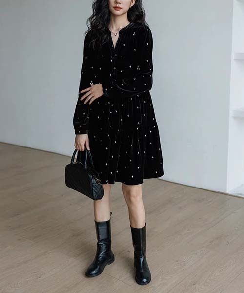 gossip！ロサンゼルス（ゴシップロサンゼルス）の「ワンピース（ワンピース・レディース・ブラック・M/L）」の4枚目の写真