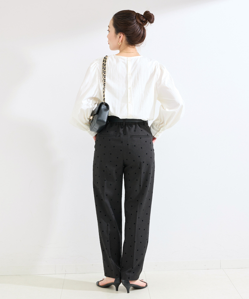 B.C STOCK(ベーセーストック)の「《追加》手洗い可 / ボリュームスリーブブラウス(シャツ/ブラウス・レディース・ホワイト/ウッド/ブラック・FREE)」の8枚目の写真