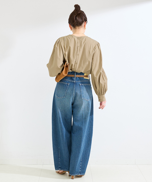 B.C STOCK(ベーセーストック)の「《追加》手洗い可 / ボリュームスリーブブラウス(シャツ/ブラウス・レディース・ホワイト/ウッド/ブラック・FREE)」の15枚目の写真