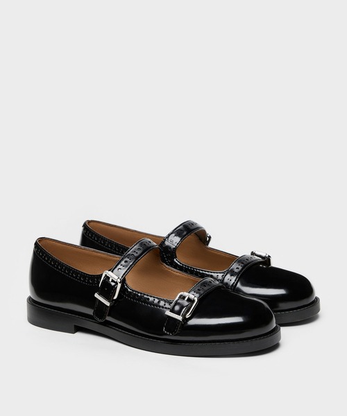 CHARLES & KEITH(チャールズ & キース)の「ダブルストラップ ブロークメリージェーン(パンプス・レディース・ブラック系その他7/タン・22.5cm/25cm/24.5cm/23.5cm/23cm)」の11枚目の写真