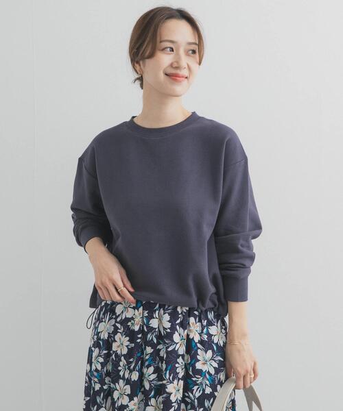 URBAN RESEARCH DOORS（アーバンリサーチドアーズ）の「コットンスウェットヘムドロストプルオーバー（スウェット・レディース・グレー系その他/チャコールグレー/イエロー・FREE）」の18枚目の写真