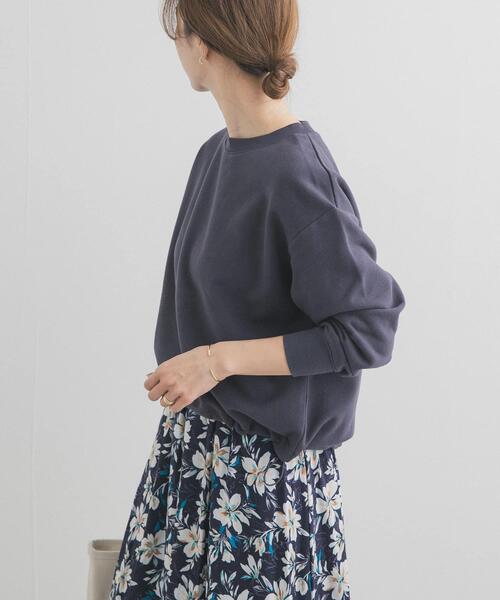 URBAN RESEARCH DOORS（アーバンリサーチドアーズ）の「コットンスウェットヘムドロストプルオーバー（スウェット・レディース・グレー系その他/チャコールグレー/イエロー・FREE）」の20枚目の写真