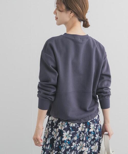 URBAN RESEARCH DOORS（アーバンリサーチドアーズ）の「コットンスウェットヘムドロストプルオーバー（スウェット・レディース・グレー系その他/チャコールグレー/イエロー・FREE）」の21枚目の写真