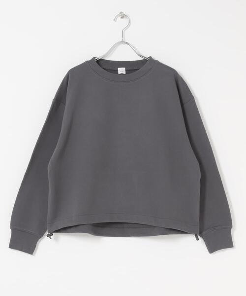 URBAN RESEARCH DOORS（アーバンリサーチドアーズ）の「コットンスウェットヘムドロストプルオーバー（スウェット・レディース・グレー系その他/チャコールグレー/イエロー・FREE）」の22枚目の写真