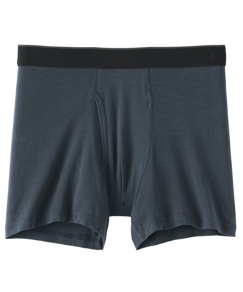 無印良品（ムジルシリョウヒン）の「紳士　なめらか　前開きボクサーパンツ（ボクサーパンツ・メンズ・グレー系/ネイビー/ダークグレー/グレー系1/スモーキーグリーン系/ブラック・S/XL/L/M）」の6枚目の写真