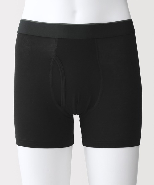 無印良品（ムジルシリョウヒン）の「紳士　なめらか　前開きボクサーパンツ（ボクサーパンツ・メンズ・グレー系/ネイビー/ダークグレー/グレー系1/スモーキーグリーン系/ブラック・S/XL/L/M）」の15枚目の写真