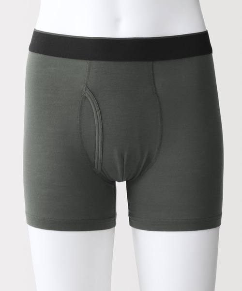 無印良品（ムジルシリョウヒン）の「紳士　なめらか　前開きボクサーパンツ（ボクサーパンツ・メンズ・グレー系/ネイビー/ダークグレー/グレー系1/スモーキーグリーン系/ブラック・S/XL/L/M）」の18枚目の写真