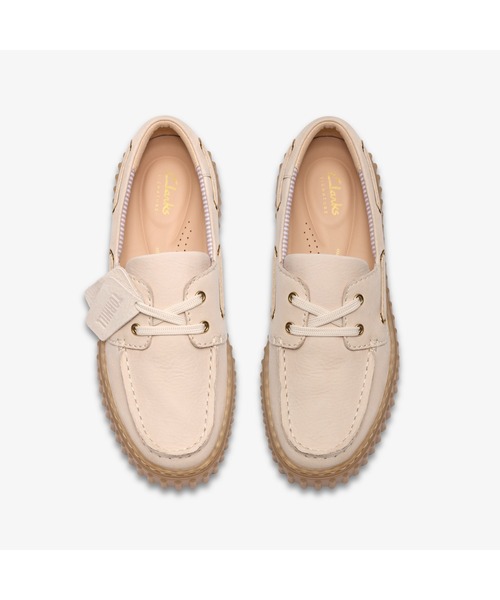 Clarks(クラークス)の「Torhill Boat / トーヒルボート (クリームヌバック)(ローファー・レディース・ホワイト・UK4/UK3.5/UK3/UK6/UK5.5/UK5/UK4.5)」の6枚目の写真