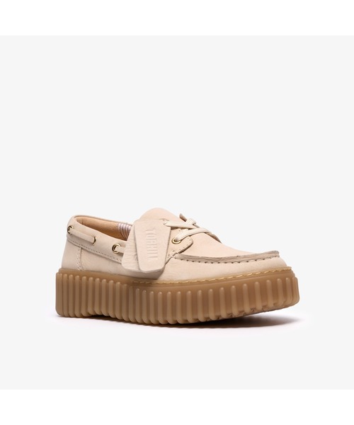 Clarks(クラークス)の「Torhill Boat / トーヒルボート (クリームヌバック)(ローファー・レディース・ホワイト・UK4/UK3.5/UK3/UK6/UK5.5/UK5/UK4.5)」の7枚目の写真