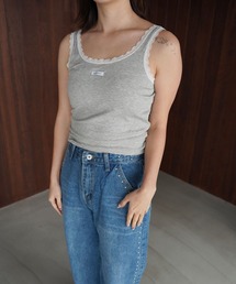 SANSeLF（サンセルフ）の「【SANSeLF】レーストリムリブキャミソール saw26s022（タンクトップ）」