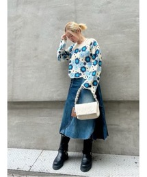新品✨タグ付き♪定価27,900円　デシグアル　ニット　セーター  大特価‼️ Desigual｜デシグアルのニット/セーター（花柄・ボタニカル柄）通販