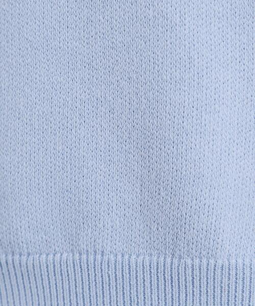 ITS'DEMO（イッツデモ）の「【洗濯機OK】スウェットライクニット（ニット/セーター・レディース・オフホワイト/ライトイエロー系/ライトグレー/サックスブルー・00）」の16枚目の写真