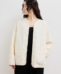 ADAM ET ROPE' | 【WEB限定】モールヤーンキルティングジップブルゾン(ブルゾン)