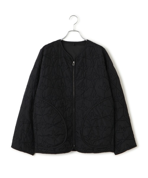 ADAM ET ROPE'（アダムエロペ）の「【WEB限定】モールヤーンキルティングジップブルゾン（ブルゾン・レディース・キナリ/ブラック・FREE）」の19枚目の写真