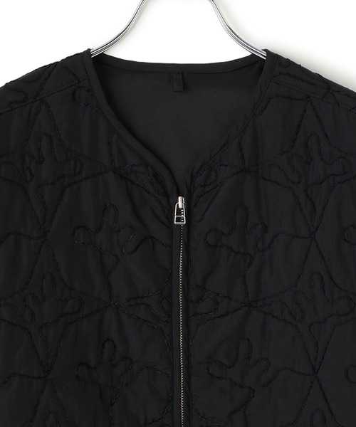 ADAM ET ROPE'（アダムエロペ）の「【WEB限定】モールヤーンキルティングジップブルゾン（ブルゾン・レディース・キナリ/ブラック・FREE）」の20枚目の写真