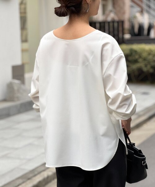 LIVETART(リヴェタート)の「《LIVETART》リングジップ前後ブラウス(シャツ/ブラウス・レディース・ブラック/ホワイト・FREE)」の10枚目の写真