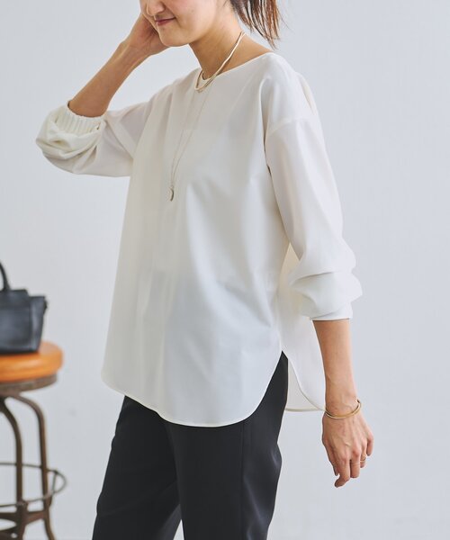 LIVETART(リヴェタート)の「《LIVETART》リングジップ前後ブラウス(シャツ/ブラウス・レディース・ブラック/ホワイト・FREE)」の9枚目の写真