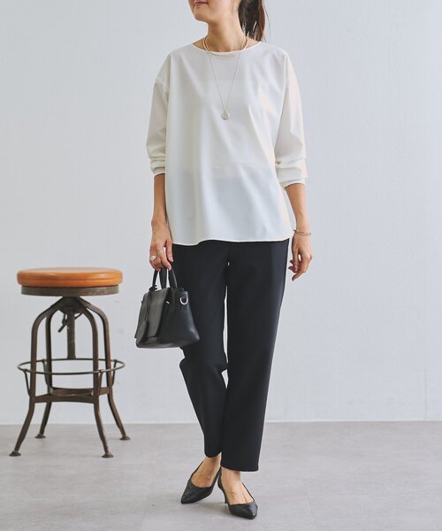 LIVETART(リヴェタート)の「《LIVETART》リングジップ前後ブラウス(シャツ/ブラウス・レディース・ブラック/ホワイト・FREE)」の13枚目の写真