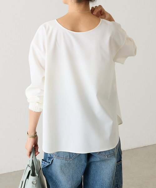 LIVETART(リヴェタート)の「《LIVETART》リングジップ前後ブラウス(シャツ/ブラウス・レディース・ブラック/ホワイト・FREE)」の17枚目の写真