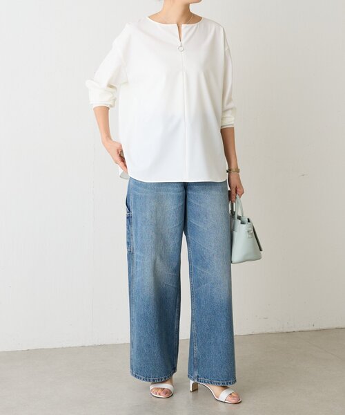 LIVETART(リヴェタート)の「《LIVETART》リングジップ前後ブラウス(シャツ/ブラウス・レディース・ブラック/ホワイト・FREE)」の19枚目の写真