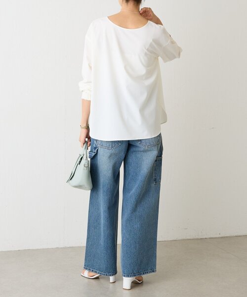 LIVETART(リヴェタート)の「《LIVETART》リングジップ前後ブラウス(シャツ/ブラウス・レディース・ブラック/ホワイト・FREE)」の20枚目の写真