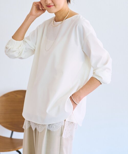 LIVETART(リヴェタート)の「《LIVETART》リングジップ前後ブラウス(シャツ/ブラウス・レディース・ブラック/ホワイト・FREE)」の22枚目の写真